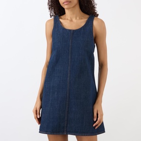 Logo Denim Mini Dress