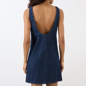 Logo Denim Mini Dress