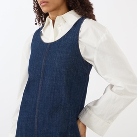 Logo Denim Mini Dress