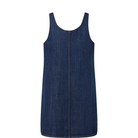 Logo Denim Mini Dress