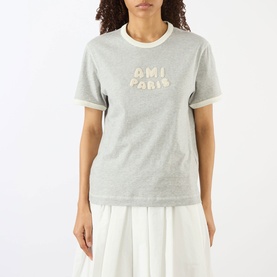 Knitted Logo Patch T-Shirt