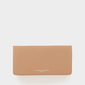 Logo Grained Leather Wallet
