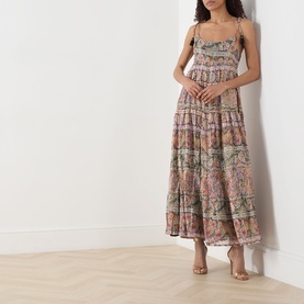 Kamilah Floral Lam&eacute; Dress