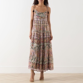 Kamilah Floral Lam&eacute; Dress