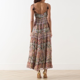 Kamilah Floral Lam&eacute; Dress