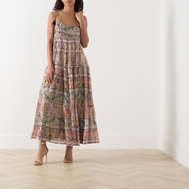 Kamilah Floral Lam&eacute; Dress