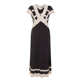 Martina Lace-Trim Dress