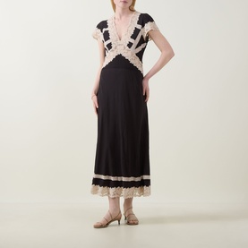 Martina Lace-Trim Dress