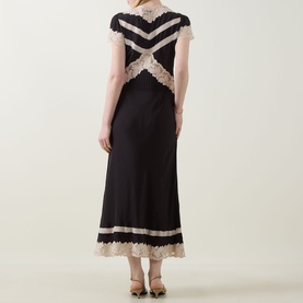 Martina Lace-Trim Dress