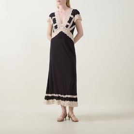 Martina Lace-Trim Dress