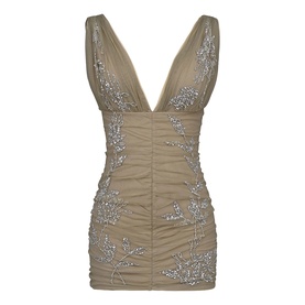Iolana Embellished Beaded Mini Dress