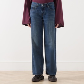 Low-Rise Loose Straight Leg Jeans