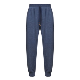 Paul Smith Access Harry Lounge Sweatpants in blue, slim-leg fit with elasticated drawstring waist, patch pockets, and cuffed ankles