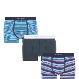 Three-Pack Stripe Logo Boxers
