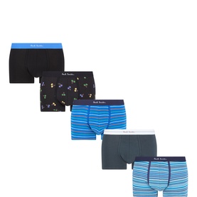 Five-Pack Stripe Logo Boxers