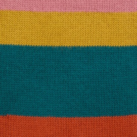Paul Smith Access multicolour striped cotton socks in pink, mustard, teal and burnt orange block stripes
