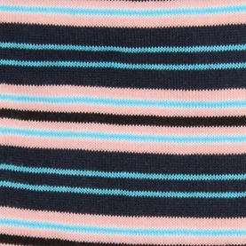Paul Smith Access blue cotton blend socks with navy, pink and turquoise horizontal stripes