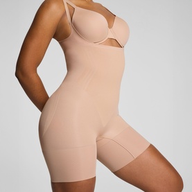 SPANXsculpt&trade; OnCore Open-Bust Mid-Thigh Bodysuit