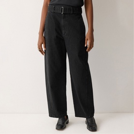 Turner Belted High-Rise Horseshoe Jeans