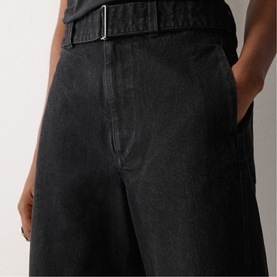 Turner Belted High-Rise Horseshoe Jeans