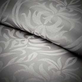 Damask Duvet Set Silver