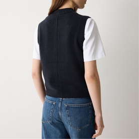Button Front Knitted Waistcoat