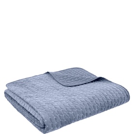 Attica Velvet Bedspread Blue