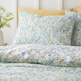 Ditsy Floral Duvet Set Green