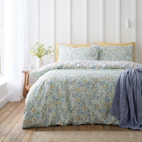 Ditsy Floral Duvet Set Green