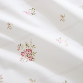 Vintage Rosebud Lace Duvet Set Cream