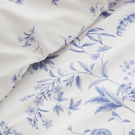 Thea Floral Duvet Set Blue