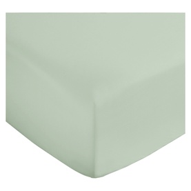 400 Thread Count Cotton Sateen Fitted Sheet Green