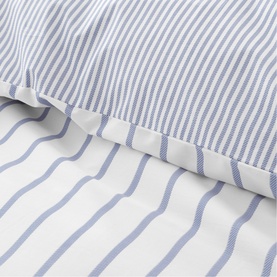 Hampton Stripe Duvet Set Blue
