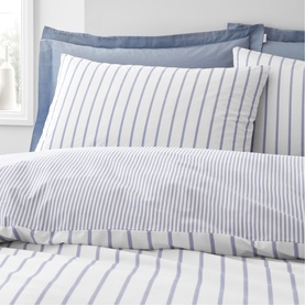 Hampton Stripe Duvet Set Blue