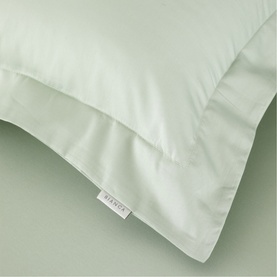 400 Thread Count Cotton Sateen Oxford Pillowcase Pair Green