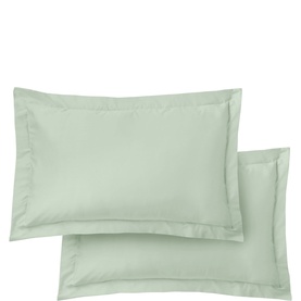 400 Thread Count Cotton Sateen Oxford Pillowcase Pair Green