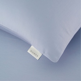 400 Thread Count Cotton Sateen Standard Pillowcase Pair Blue