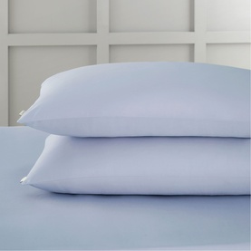 400 Thread Count Cotton Sateen Standard Pillowcase Pair Blue