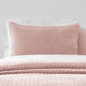 Attica Velvet Pillow Sham Pair Pink