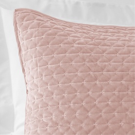 Attica Velvet Pillow Sham Pair Pink
