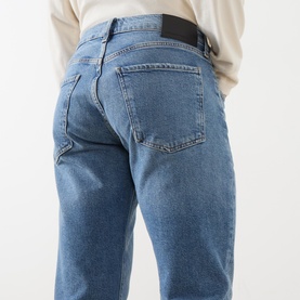 Elijah Mid-Rise Straight Leg Jeans