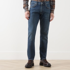 Gage Mid-Rise Straight Leg Jeans