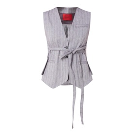 Cazone Linen Waistcoat