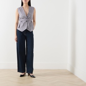Cazone Linen Waistcoat