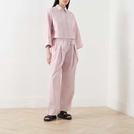 Veloce Striped Cropped Shirt