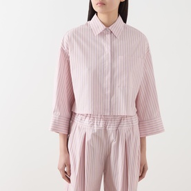 Veloce Striped Cropped Shirt