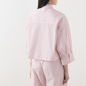 Veloce Striped Cropped Shirt