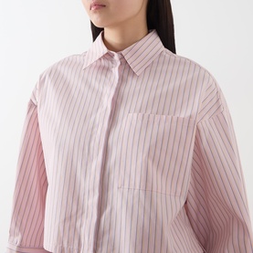 Veloce Striped Cropped Shirt