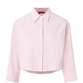Veloce Striped Cropped Shirt