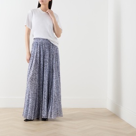 Elisir Floral Pleated Circle Skirt